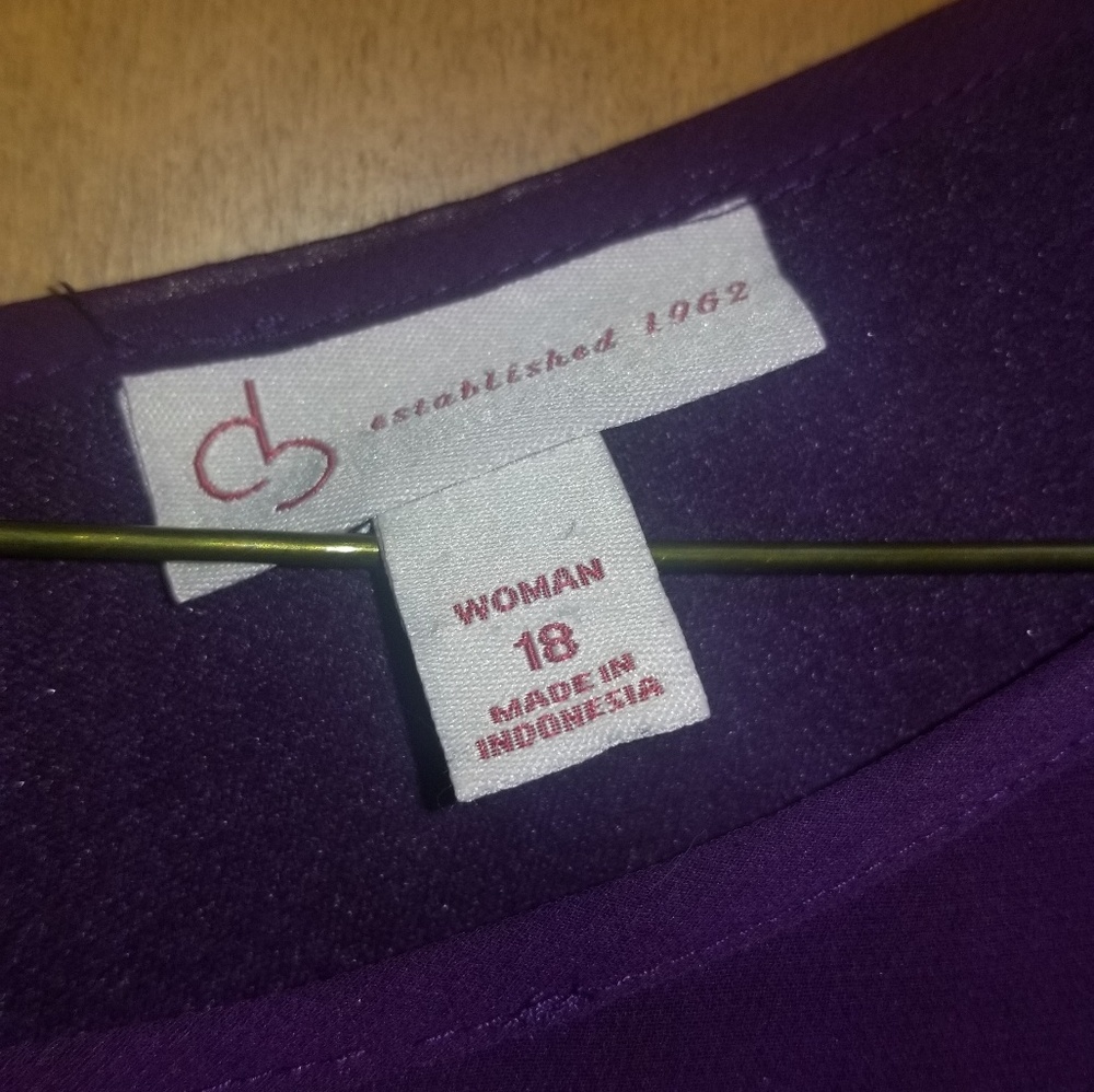 Dress Barn Flutter Sleeve Chiffon Sheath Dress - Picture 3 of 3